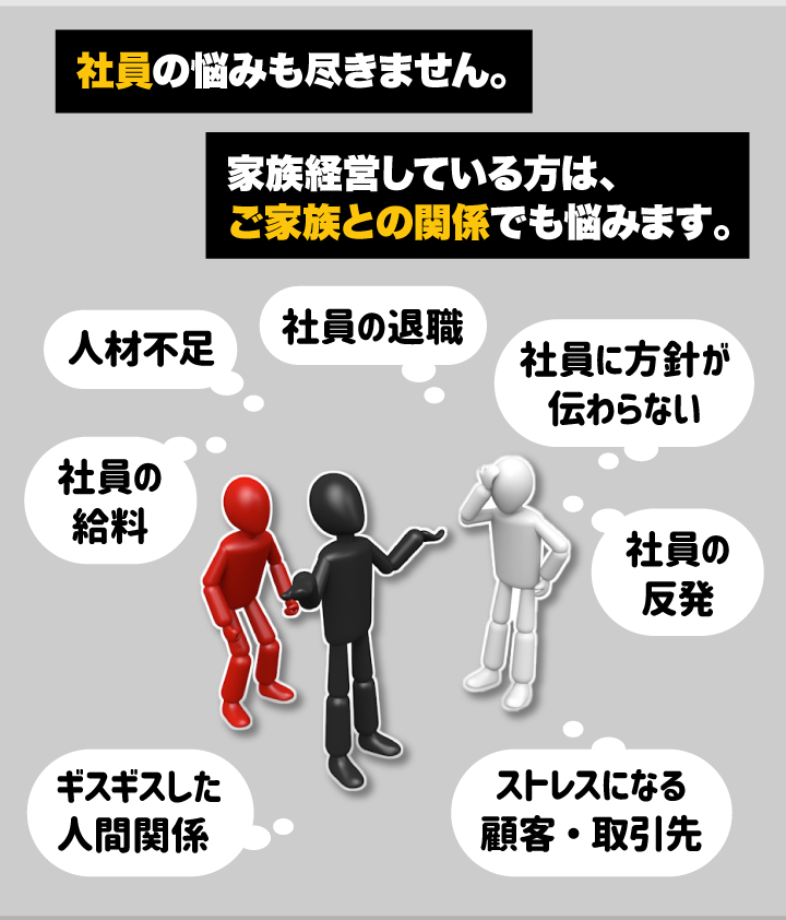 社員の悩みも尽きません